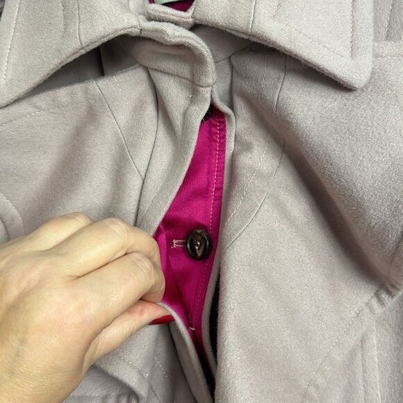 YVES SAINT LAURENT RIVE GAUCHE Vintage 2003 Ruffle Coat Size XS - Picture 5 of 14